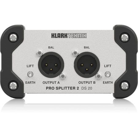 Klark Teknik DS 20 Passive 1-In/2-Out Signal Splitter with Midas Transformer and Extended Dynamic Range