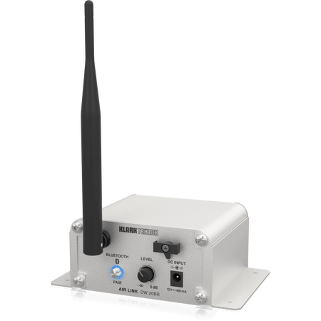 Klark Teknik DW 20BR Bluetooth Wireless Stereo Receiver for High-Performance Stereo Audio Broadcasting