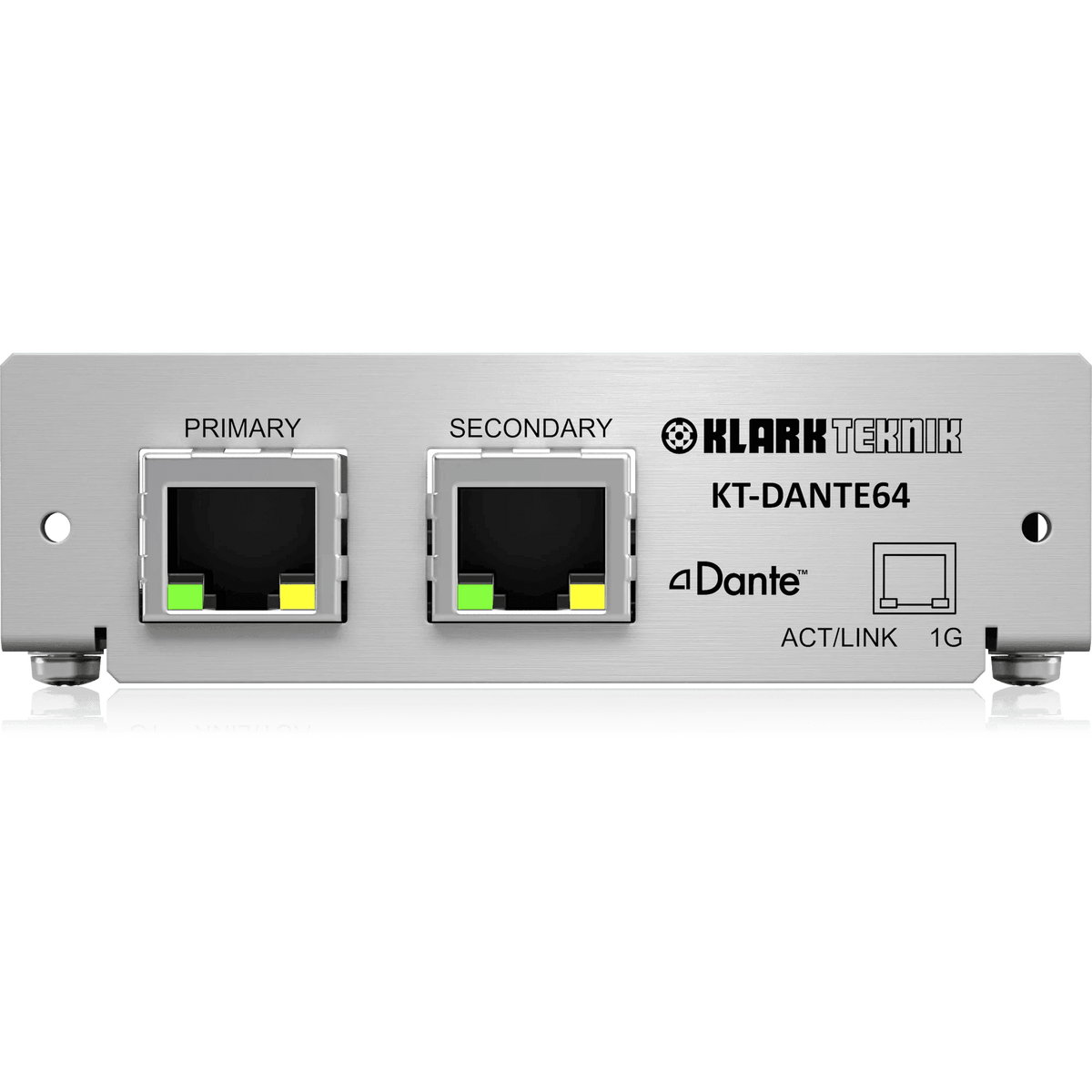 Klark Teknik KT-DANTE64 Audinate Dante Network Module with up to 64 Bidirectional-Channels