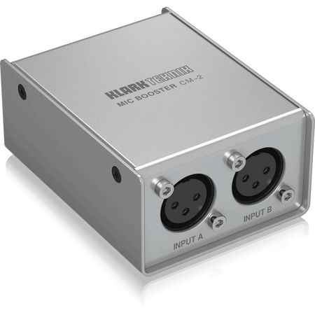 Klark Teknik MIC BOOSTER CM-2 2-Channel Dynamic Microphone Booster with High-Quality Preamps