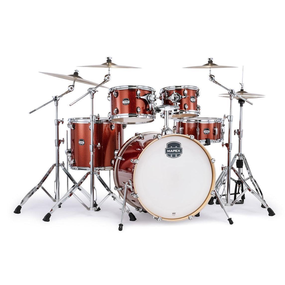 Mapex Drums Mars Birch 5-Piece Rock Shell Pack (Black Hardware)