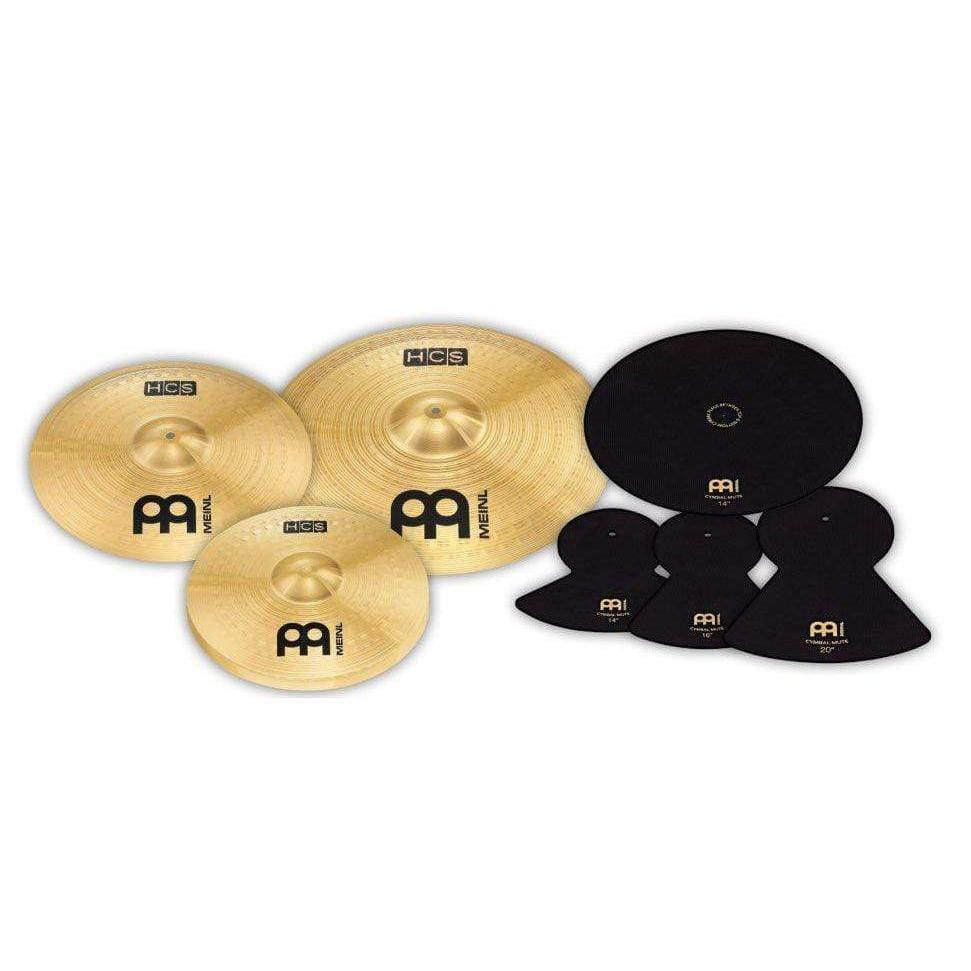 Meinl HCS141620MCM 14" Hi-hat, 16" Crash 20" Ride (14"/16"/20") Cymbal Mute set