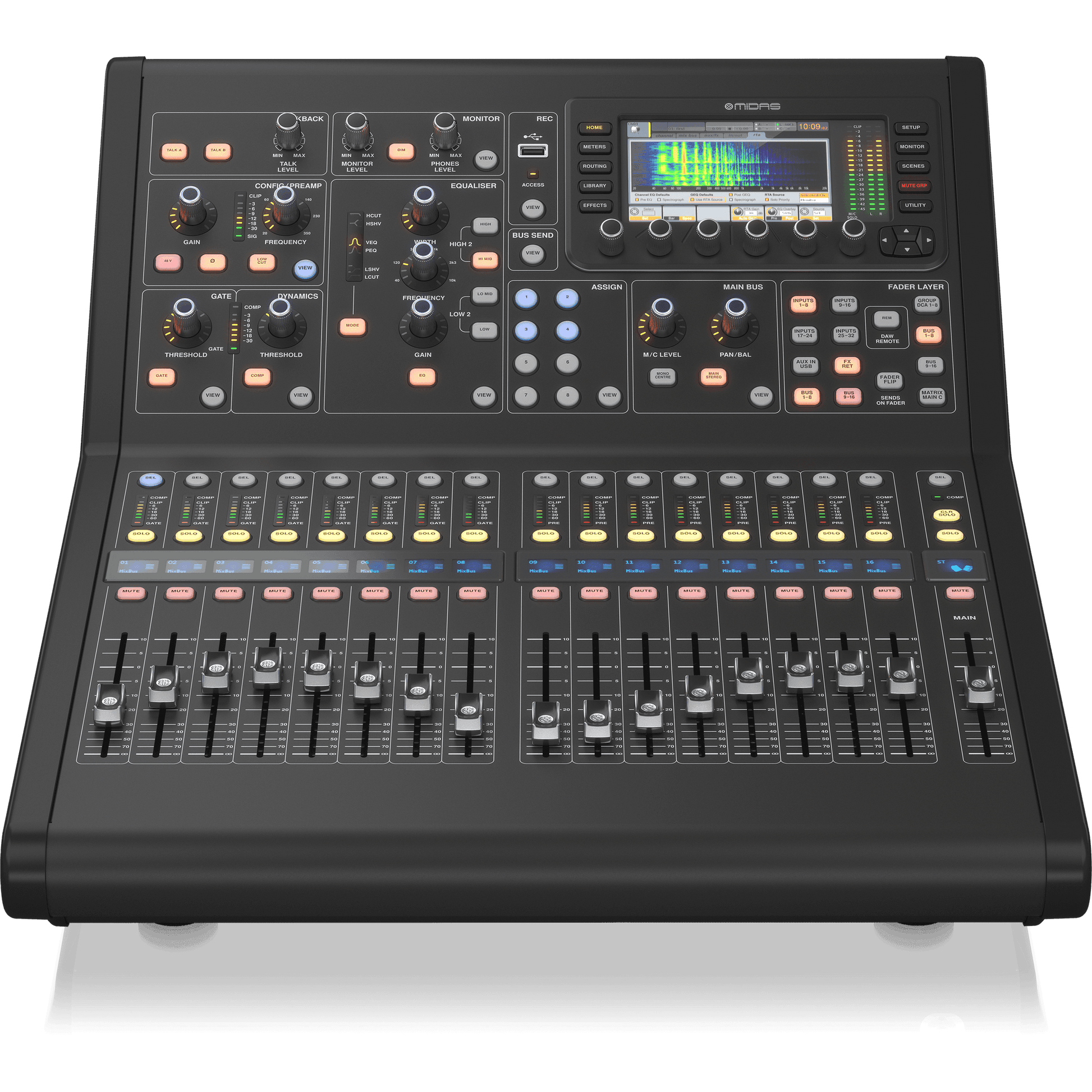 Midas M32RLIVE Digital Console for Live and Studio with 40 Input ...