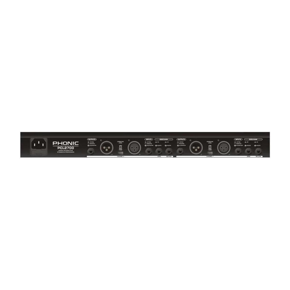 Phonic PCL2700 2-channel Dynamic Processor with Expander, Gate, Compressor, Limiter