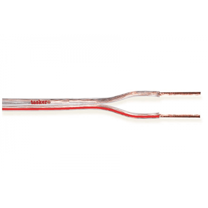 Tasker TSK64-20 Cable Speaker 2x1.5mm FFC Transparent 20Mtrs
