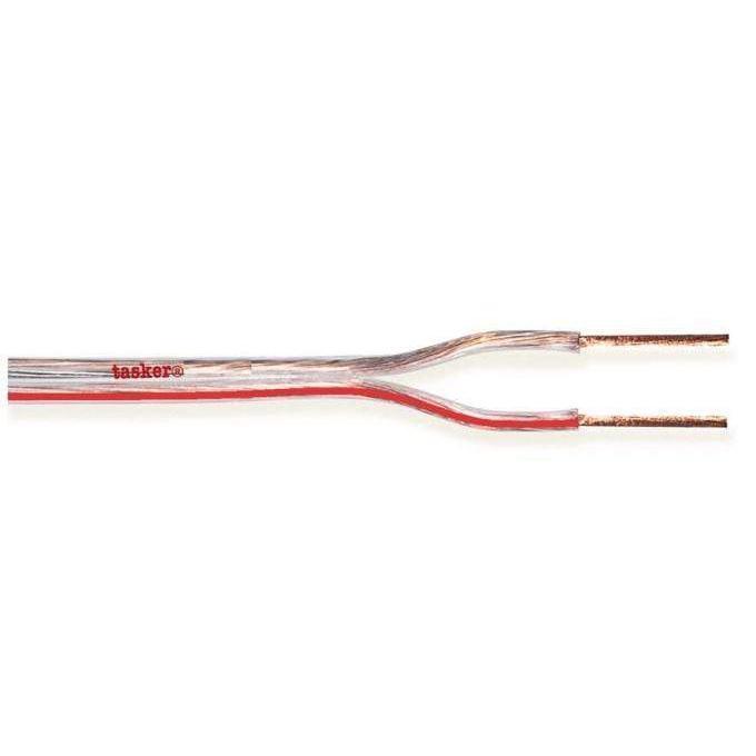 Tasker TSK64-10 Cable Speaker 2x1.5mm FFC Transparent 10Mtrs