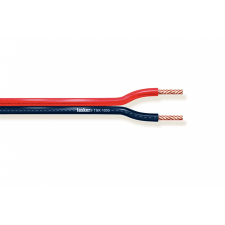 Tasker TSK1005 Divisible transparent Red&Black flat cable 2x4,00 50m