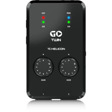 TC-Helicon GO TWIN 2-Channel Audio/MIDI Interface