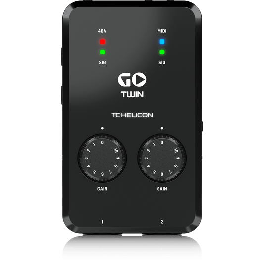 TC-Helicon GO TWIN 2-Channel Audio/MIDI Interface