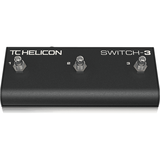 TC Helicon SWITCH-3 Sturdy 3-Switch Accessory Pedal for Expanded Remote Control