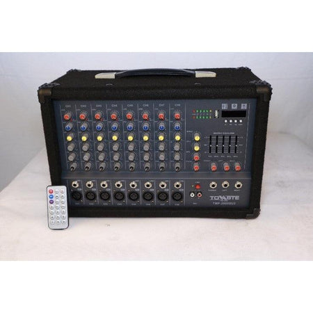 Tolaye TMP2000SU3 8 Channel Powered Mixer 500W, With BT/USB/SD/MP3