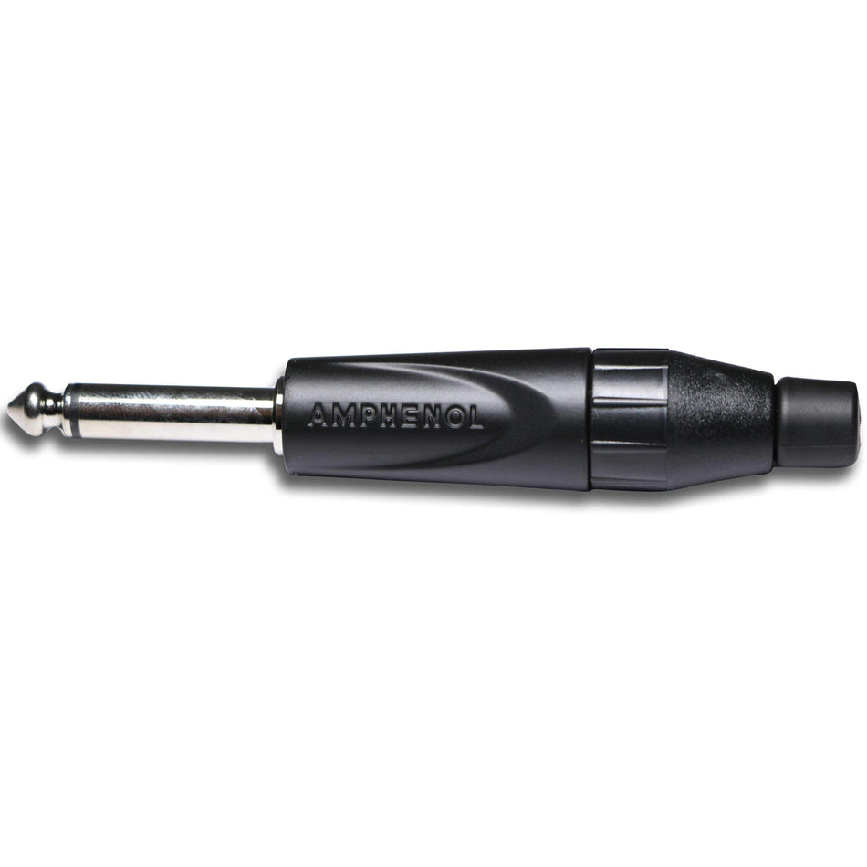 Tovaste TM2PB 1/4" Mono jack Thermoplastic Black Finish Connector