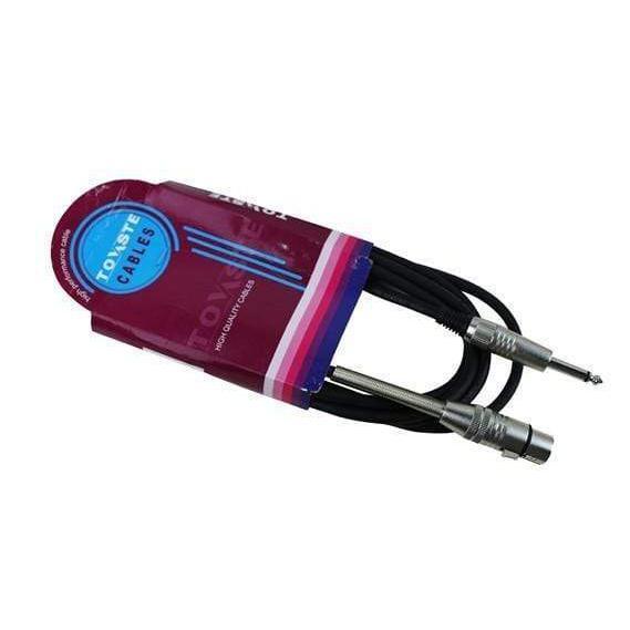 Tovaste TXJ3MTR 3M Cable XLR Female 3 Pin to 1/4 inch Mono Jack