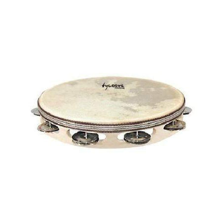 Tycoon Percussion TBWHDBM Wooden Tambourine w/ Steel Jingles
