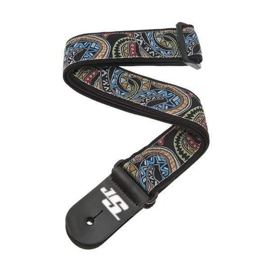 Planet Waves 50JS04 Joe Satriani Guitar Strap, Snakes Mosaic