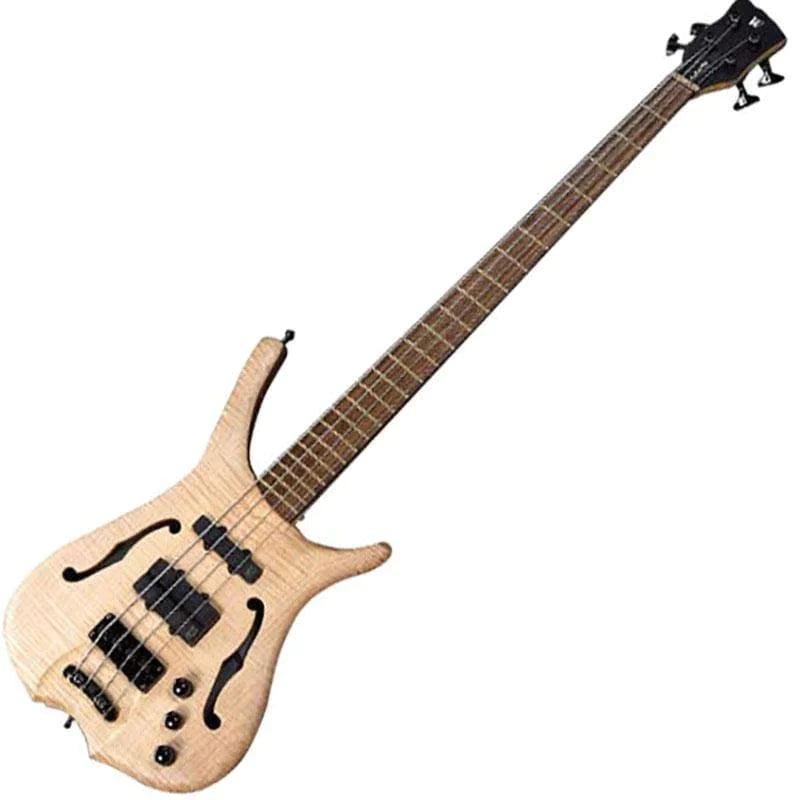 Warwick Masterbuilt Infinity, Flamed Maple, 4-String - Natural Oil Finish (Display Piece)